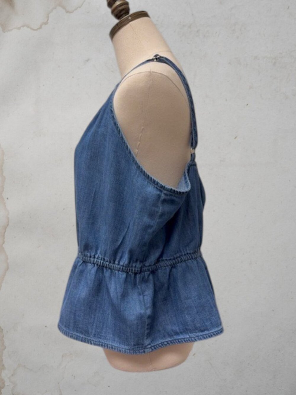 *NWT** GAP Denim Peplum Cami - Picture 2 of 5